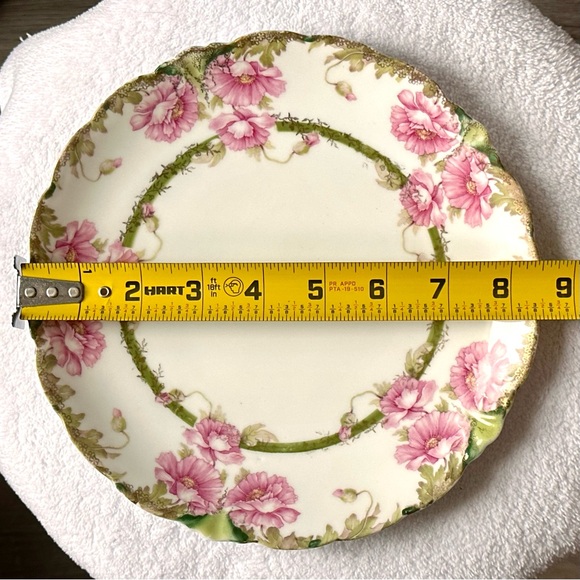 Jaeger & Co J & C Malmaison Germany LIKE NEW Scalloped Edge Floral Plate - Picture 5 of 6